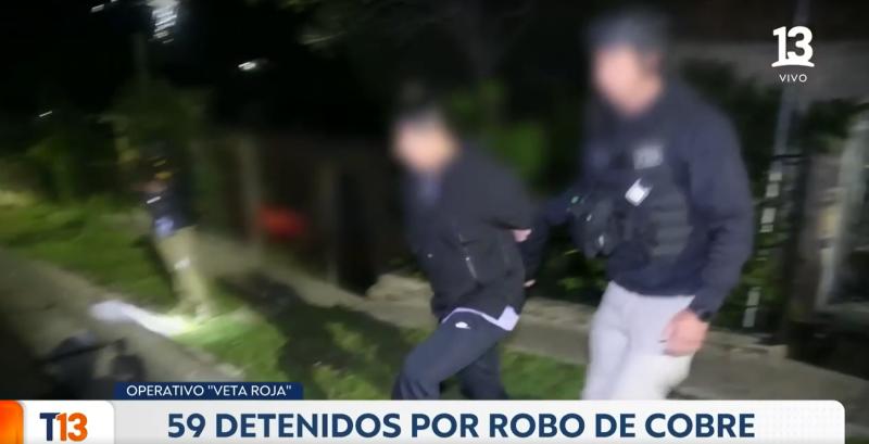 T13 - Detenidos por robo de cobre
