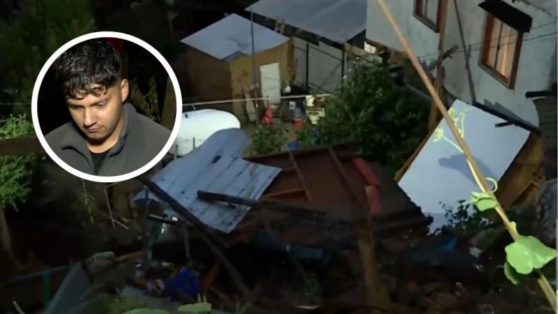 T13 - “En cinco minutos se perdió todo”: el dramático relato de joven que salvó de milagro tras derrumbe de su casa en Viña del Mar