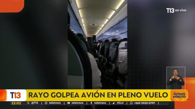 Rayo impacta avión Latam que volaba de Antofagasta a Santiago