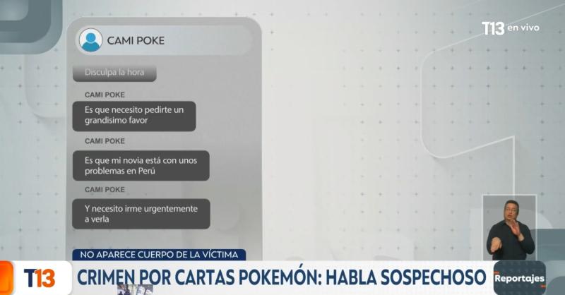 T13 - Supuesta conversación de joven asesinado y sospechoso del crimen