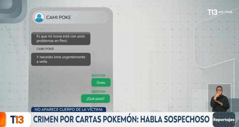 T13 - Supuesta conversación de joven asesinado y sospechoso del crimen