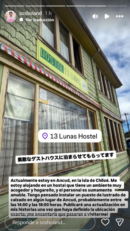 Captura - Influencer japonés apareció en Puerto Montt