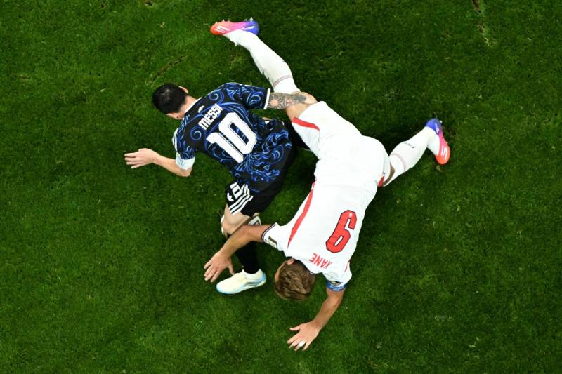 La comentada jugada de Messi y Kane en el Mundial 2026 - AFP