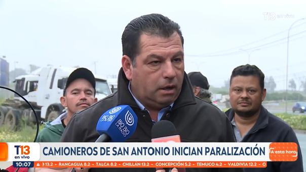 Manuel Araya, presidente de la Agrupación de Camioneros Independientes de San Antonio