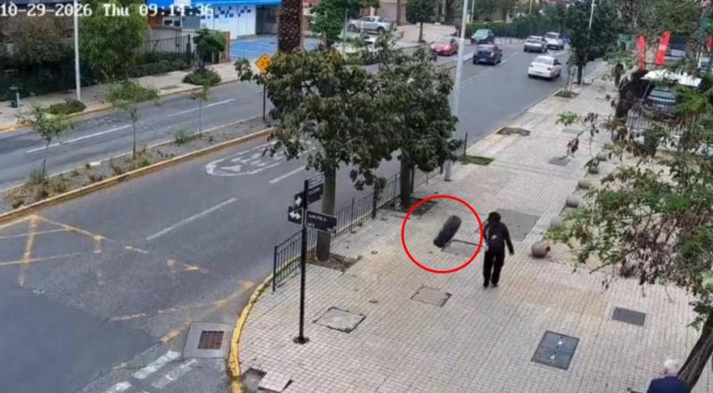 T13 - Insólito accidente en Providencia