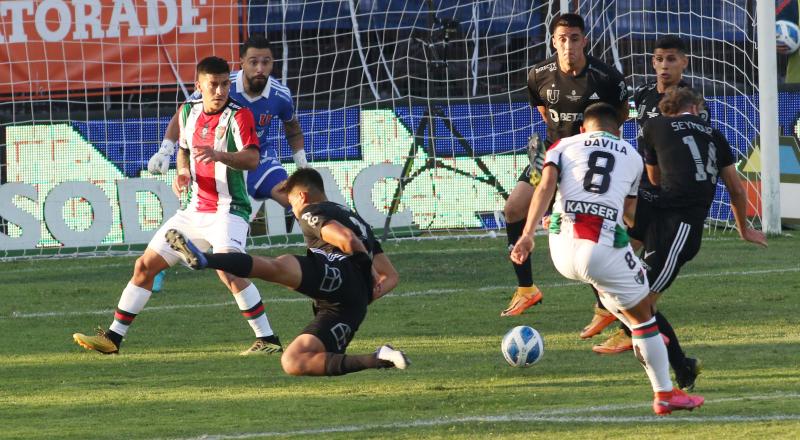 la U vs Palestino, duelo que terminó empatado a 0 (Agencia uno)