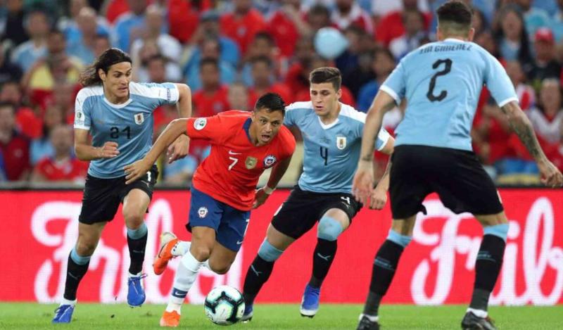 Chile vs Uruguay. Alexis Sánchez por La Roja.