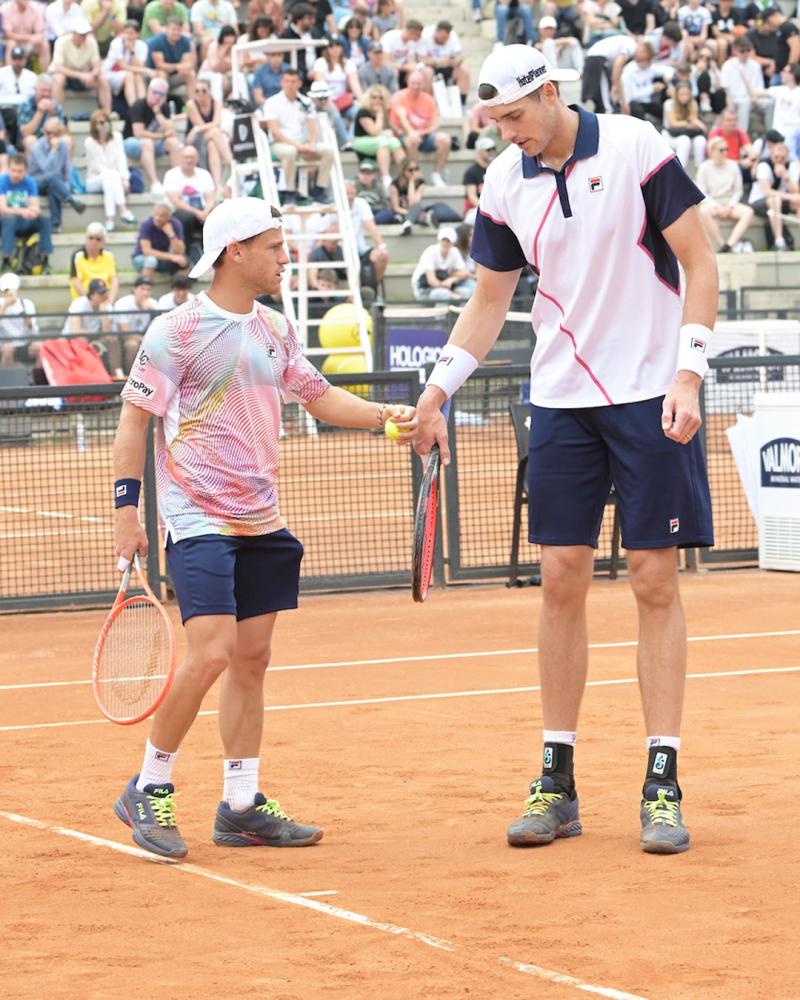Diego Schwartzman y John Isner.