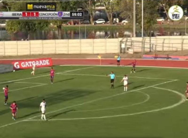 La diferencia entre una marca y otra del terreno de juego (Captura de pantalla / La Pelota es Mia)