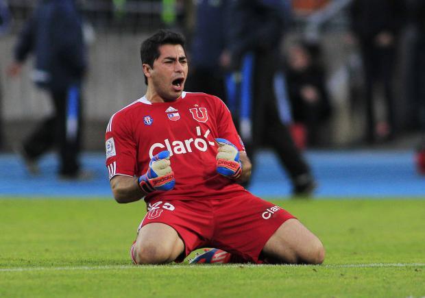 Johnny Herrera en la Universidad de Chile.