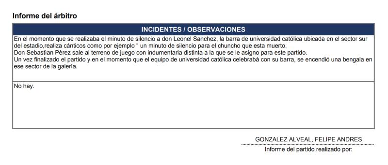 El informe arbitral de Felipe González acusa a la barra de la UC