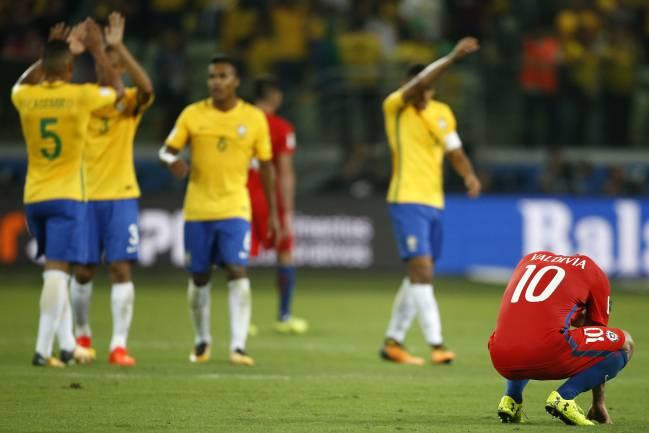 El ultimo partido de las clasificatorias a Rusia 2018 Brasil derroto 3-0 a Chile