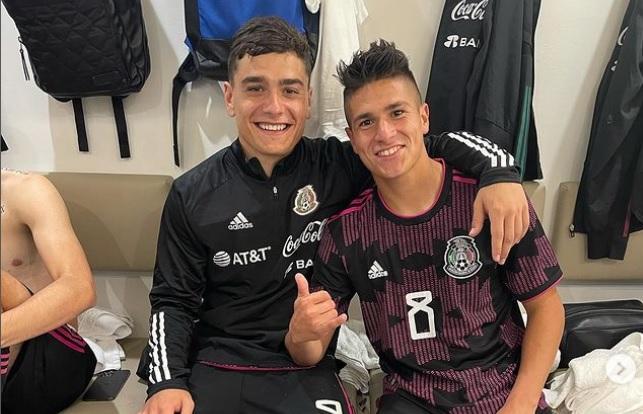 Benjamín Galdames en la selección de México.