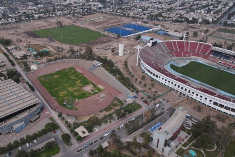 vista aérea del Estadio Nacional