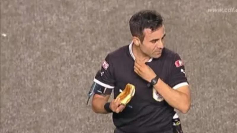 Uno de los momentos más destacados de Maza: la empanda que le cayó en Quillota (captura CDF/TNT)