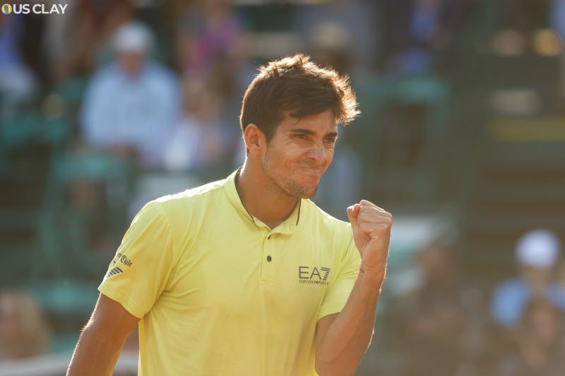 Christian Garin tras ganar a Taylor Fritz en el ATP 250 de Houston.