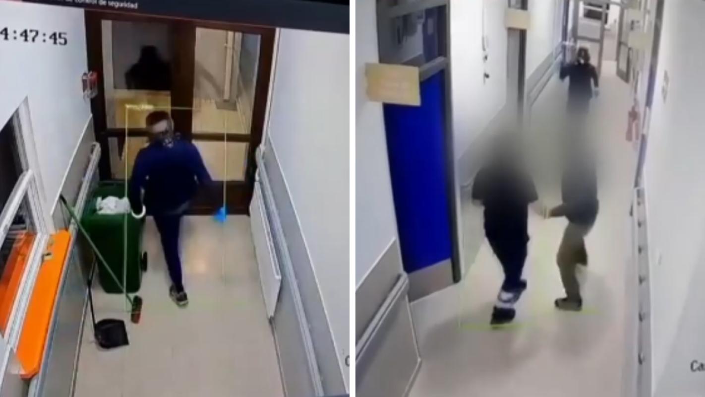 VIDEO | Impactante registro: Hombre amenazó con cuchillo a trabajadores de Cesfam en Yumbel