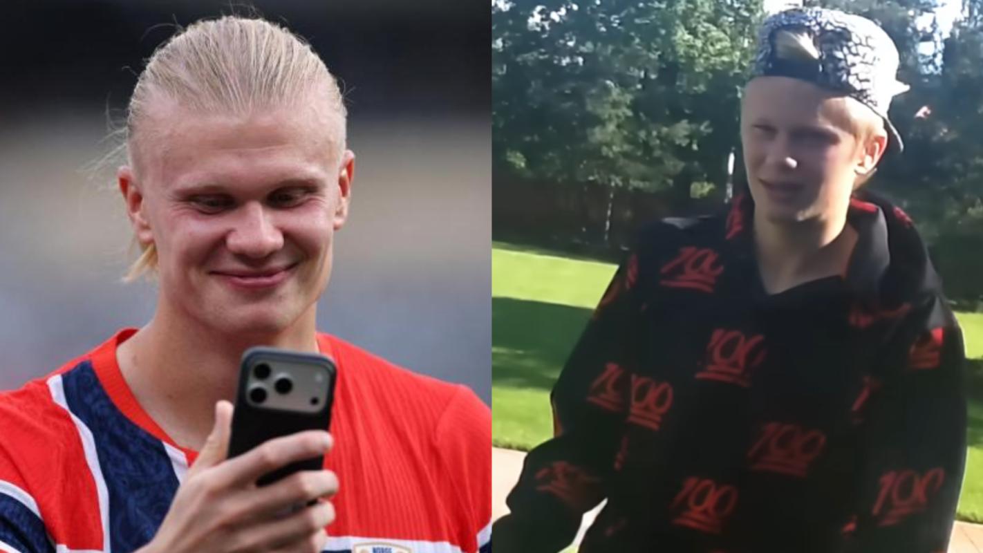 Viralizan pasado rapero de Erling Haaland en medio del Mundial