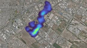 Desde el espacio detectan importante emanación de gas en Maipú