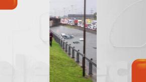 Diluvio causa estragos en Buenos Aires