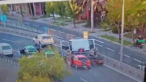 Robo de un camión de carne desató una persecución policial cinematográfica en Santiago