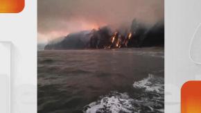 "Estaban en shock": Así fue la complicada evacuación de 47 vecinos por mar desde Punta de Parra por incendios