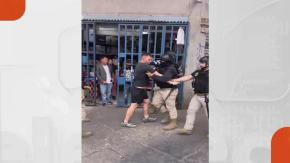 Operativo municipal en Estación Central termina en enfrentamientos con vendedores ambulantes