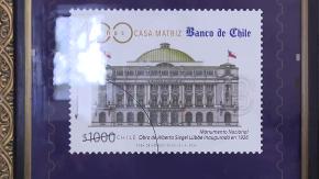 Banco de Chile celebra centenario de su Casa Matriz con sello postal y apertura al público