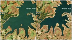 Las imágenes de la NASA que muestran la mayor sequía en casi un siglo en Brasil Las imágenes de la NASA que muestran la mayor sequía en casi un siglo en Brasil