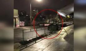 [VIDEO] Violento "portonazo" permite descubrir acopio de autos de alta gama