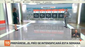 [VIDEO] Intenso frío llegará a la zona central del país