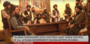 Televisión afgana difunde imágenes de talibanes tomando control de palacio presidencial en Kabul Televisión afgana difunde imágenes de talibanes tomando control de palacio presidencial en Kabul