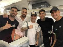 "Y qué pasa": Medel, Bravo, Pulgar, Roco y Maripán inician viaje a Chile pese a prohibiciones "Y qué pasa": Medel, Bravo, Pulgar, Roco y Maripán inician viaje a Chile pese a prohibiciones