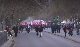 [VIDEO] Agrupaciones de Derechos Humanos marchan por la Alameda a 48 años del golpe de Estado