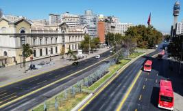 Transporte público recomienda no transitar hacia el centro de Santiago por manifestaciones Transporte público recomienda no transitar hacia el centro de Santiago por manifestaciones