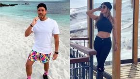 Playas y emojis de corazón: Las postales de Marité Matus y Camilo Huerta en Miami