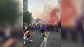 Revelan nuevo video de la explosión en banderazo de la U que dejó una persona gravemente herida Revelan nuevo video de la explosión en banderazo de la U que dejó una persona gravemente herida