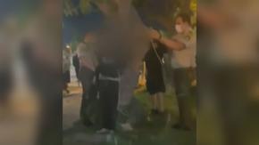 [VIDEO] Vecinos de Maipú protagonizan detención ciudadana: Amarraron a dos sujetos contra un árbol
