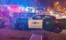 Choque entre un vehículo policial y uno particular dejó a tres carabineros lesionados en PAC