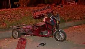 Triciclo eléctrico fue chocado por un furgón en La Pintana: 5 niños y 2 adultos quedaron lesionados