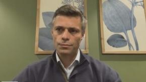 Leopoldo López y situación de Venezuela: "Eso puede pasar en Chile y en cualquier otro país" Leopoldo López y situación de Venezuela: "Eso puede pasar en Chile y en cualquier otro país"