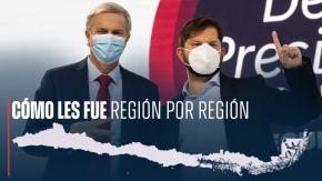 [INTERACTIVO] Primera Vuelta: ¿Cómo fue la votación región por región entre Boric y Kast?
