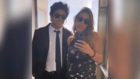 La tierna postal navideña que compartió Mayte Rodríguez junto a Camilo Figueroa a días de dar a luz