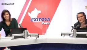 Periodista deja solo a su compañero en medio de temblor en Perú Periodista deja solo a su compañero en medio de temblor en Perú
