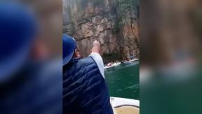"¡Salgan de ahí!": Revelan los angustiantes instantes previos al derrumbe de un acantilado en Brasil "¡Salgan de ahí!": Revelan los angustiantes instantes previos al derrumbe de un acantilado en Brasil