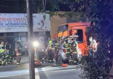 Accidente de tránsito deja a un conductor de Uber en riesgo vital Accidente de tránsito deja a un conductor de Uber en riesgo vital