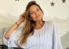 "Con el corazón XL": Mayte Rodríguez posó por primera vez con su hijo Galo en tierna fotografía