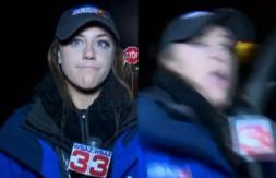 Periodista fue atropellada durante una transmisión en vivo y continuó con su despacho