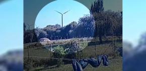 Vecinos de Los Ángeles preocupados tras caída de aspa desde aerogenerador: revisa el video