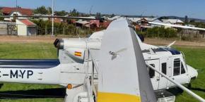 Balean helicóptero que apoyaba combate a incendios forestales en La Araucanía Balean helicóptero que apoyaba combate a incendios forestales en La Araucanía